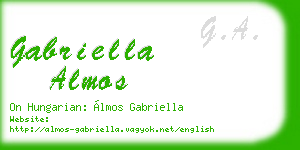gabriella almos business card